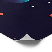 Planet Party - Vibrant Space Art Poster (Coin)