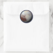 Planet Pluto Classic Round Sticker (Tas)