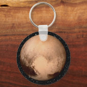 PLANET PLUTO HEART star background (zonnestelsel) Sleutelhanger (Voorkant)