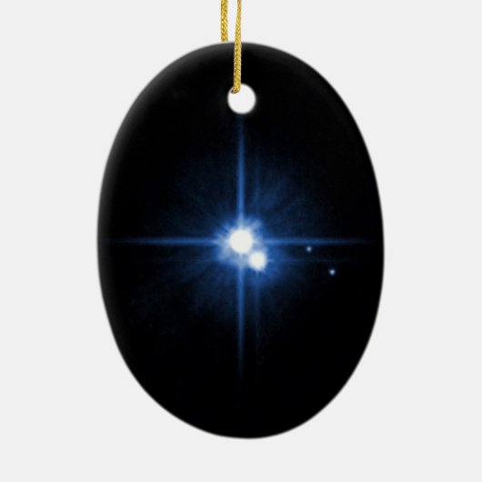 Planet Pluto moon Charon NASA Keramisch Ornament (Achterkant)