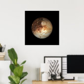 PLANET PLUTO Natural (zonnestelsel) ~ Poster (Thuiskantoor)