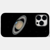 Planet Saturn Aurora en Rings Starry Sky Case-Mate iPhone Case (Achterkant (horizontaal))