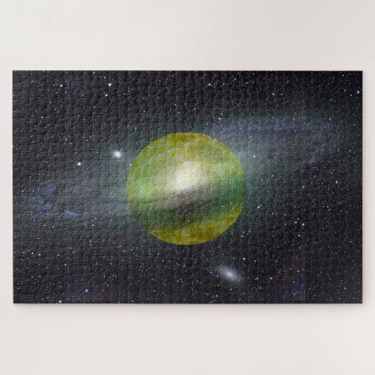 Planet Saturn Legpuzzel (Horizontaal)