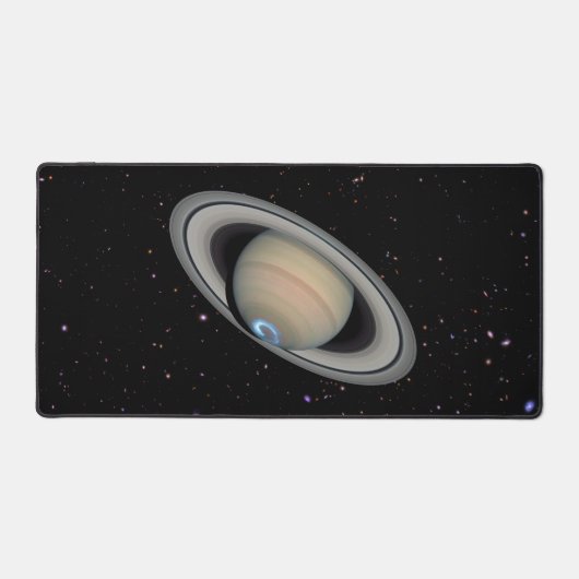 Planet Saturn Starry Sky Bureaumat (Voorkant)