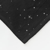 Planet Saturn & Stars Fleece Deken (Hoek)