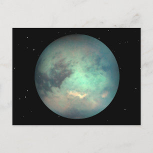 Planet Saturn's Moon Titan Briefkaart