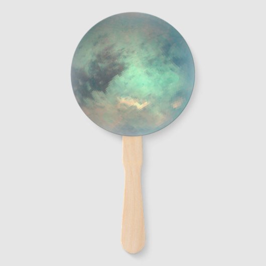 Planet Saturn's Moon Titan Handwaaier (Voorkant)