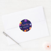 Planet solar space 1e verjaardag Dank u Sticker (Envelop)