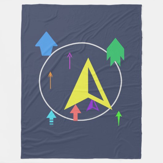 Planet space objects fleece deken (Voorkant)