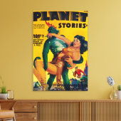 Planet Stories Magazine Hoesje 6 Canvas Afdruk (Insitu (Woonkamer))