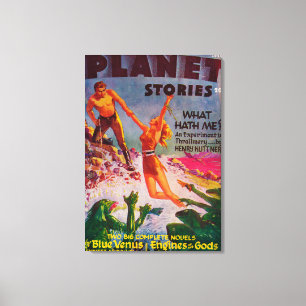 Planet Stories Magazine Hoesje 7 Canvas Afdruk