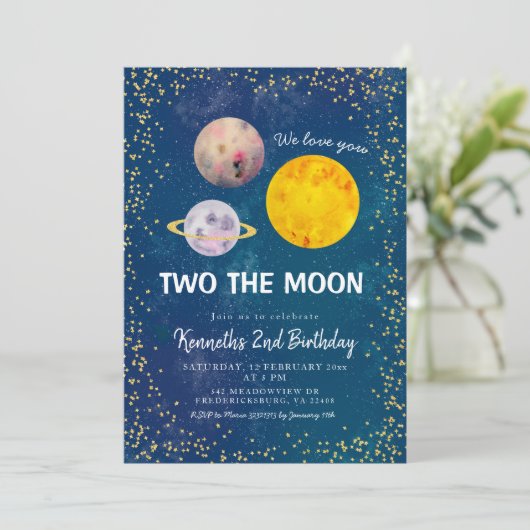 Planet Twee de Tweede Uitnodiging van de Maan (Staand voorkant)