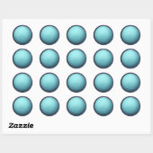 Planet Uranus Classic Round Sticker (Vel)