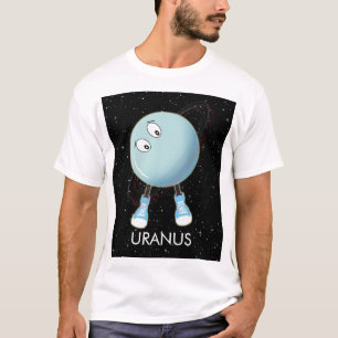 Planet Uranus en sterren T-shirt