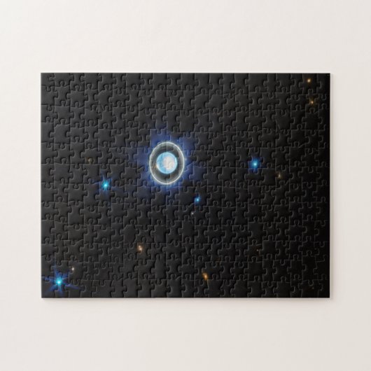 Planet Uranus met Afbeelding van Rings en Moons JW Legpuzzel (Horizontaal)