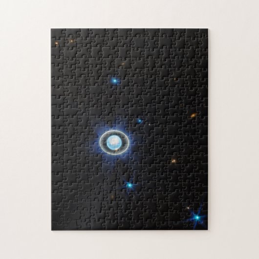 Planet Uranus met Afbeelding van Rings en Moons JW Legpuzzel (Verticaal)