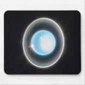 Planet Uranus met Afbeelding van Rings JWST Muismat (Voorkant)