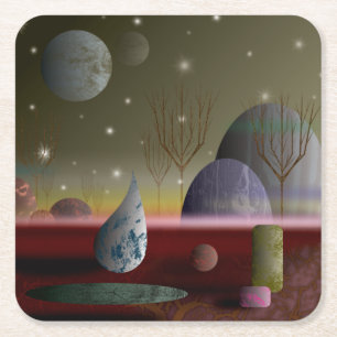 Planet van de Onderzetters van papiersoorten