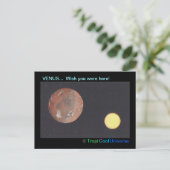 Planet VENUS briefkaart (Staand voorkant)