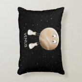 Planet Venus en sterren Accent Kussen (Voorkant(Verticaal))