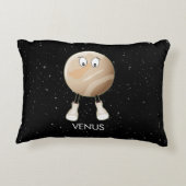 Planet Venus en sterren Accent Kussen (Achterkant)