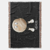 Planet Venus en sterren Deken (Voorkant Verticaal)