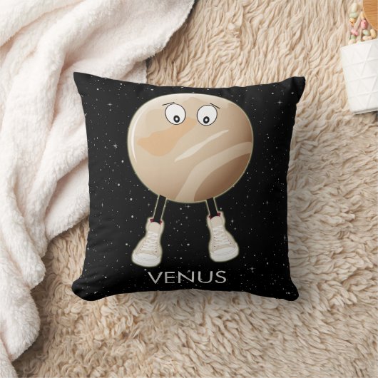 Planet Venus en sterren Kussen (Deken)