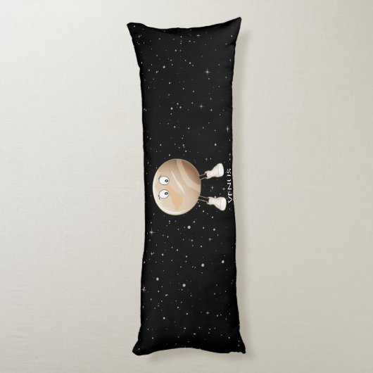 Planet Venus en sterren Lichaamskussen (Achterkant (Verticaal))