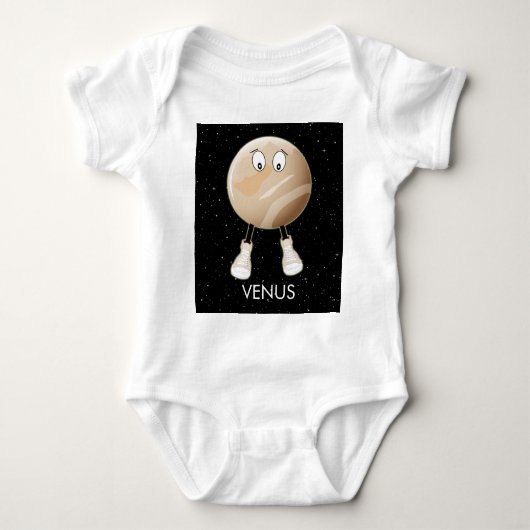 Planet Venus en sterren Romper (Voorkant)