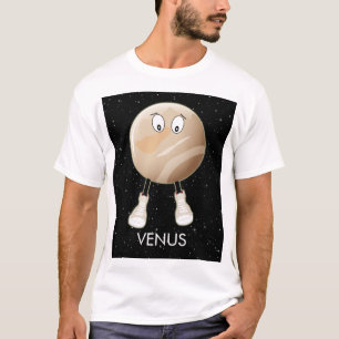 Planet Venus en sterren T-shirt