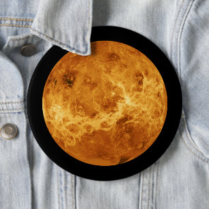 Planet Venus uit de buitenruimte Jumbo-Button Ronde Button 6,0 Cm