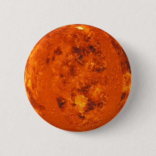 PLANET VENUS (zonnestelsel) ~ Ronde Button 5,7 Cm (Voorkant)