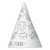 Planet Verjaardagsfeestje Pet Feesthoedjes (Rechts)