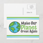 Planet weer Briefkaart klimaatverandering (Voorkant / Achterkant)