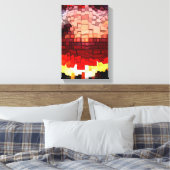 Planet Year 3000 art Canvas Afdruk (Insitu (Slaapkamer))