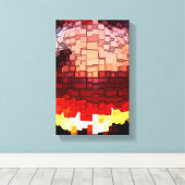 Planet Year 3000 art Canvas Afdruk (Insitu (Houten vloer))