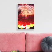 Planet Year 3000 art Canvas Afdruk (Insitu (Woonkamer))