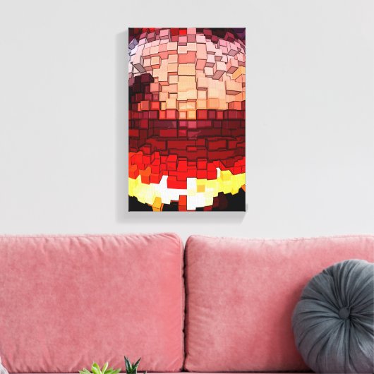 Planet Year 3000 art Canvas Afdruk (Insitu (Woonkamer))