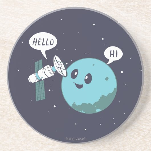 Planet Zandsteen Onderzetter (Voorkant)