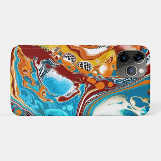 Planetaire Blisetzige Fluid Digital Art Case-Mate iPhone Case (Achterkant (horizontaal))