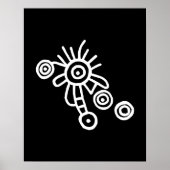 Planetaire constellatie: Petroglyphic Art Poster (Voorkant)