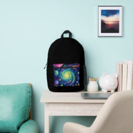 Planetaire Draaiing Bedrukte Rugzak