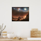 Planetaire dromen poster (Keuken)