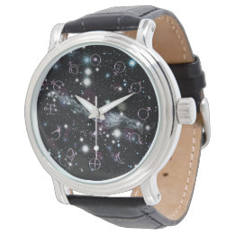 Planetaire glyph Deep Space Astronomie Wristwatch Horloge