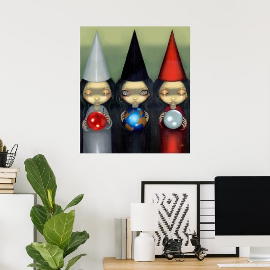 Planetaire heks ART PRINT gothische heks (Thuiskantoor)