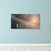 Planetaire installatie Epsilon Eridani Canvas Afdruk (Insitu (Houten vloer))