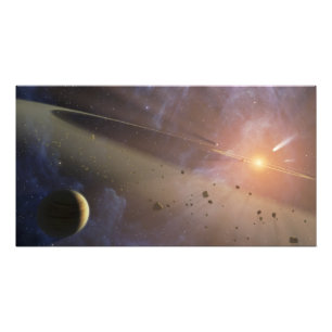 Planetaire installatie Epsilon Eridani Foto Afdruk