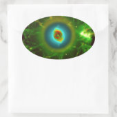 planetaire mist, constellatio ovale sticker (Tas)