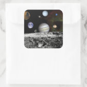 Planetaire Montage Vierkante Sticker (Tas)