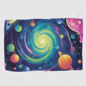 planetaire spin golfhanddoek (Horizontaal)